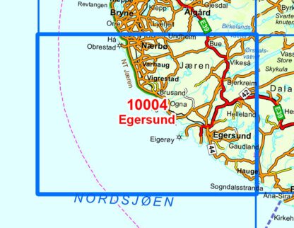 Nordeca 10004 Egersund - Kart