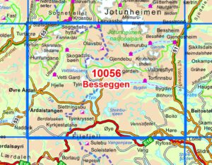 Nordeca 10056 Besseggen - Kart