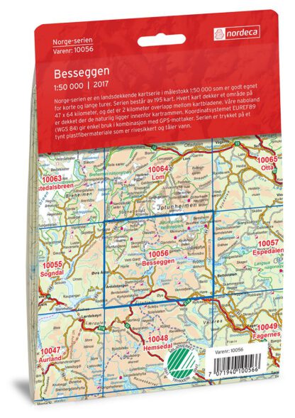 Nordeca 10056 Besseggen - Kart