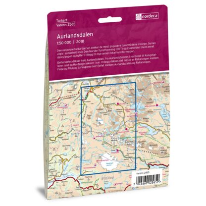 Nordeca 2565 Aurlandsdalen - Kart